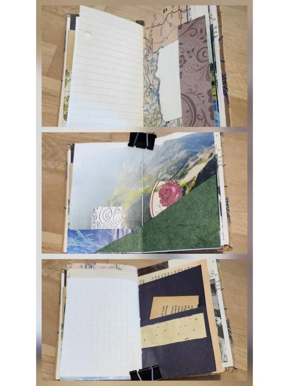 Handmade Junk Journal 56 pages Pocket Notes